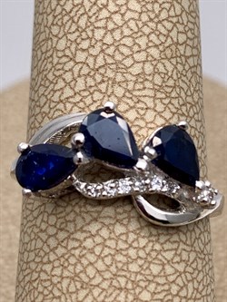 *КОЛЬЦО р.17 Корунд Синий Сапфир арт. R00322-311, (вес 2,65 г) - фото 334422 *КОЛЬЦО р.17 Корунд Синий Сапфир арт. R00322-311, (вес 2,65 г) - фото 334422
