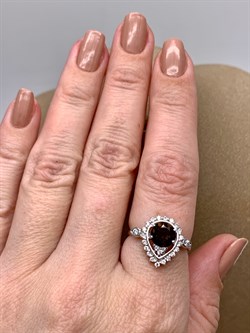 *Кольцо р.18 Раухтопаз Дымчатый Кварц арт. R00325-223 Вес 2,98 г - фото 334468 *Кольцо р.18 Раухтопаз Дымчатый Кварц арт. R00325-223 Вес 2,98 г - фото 334468