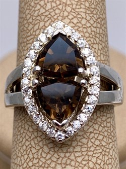 *КОЛЬЦО р.18 Раухтопаз Дымчатый Кварц арт. R00215-007, (вес 5,82 г) - фото 334518 *КОЛЬЦО р.18 Раухтопаз Дымчатый Кварц арт. R00215-007, (вес 5,82 г) - фото 334518