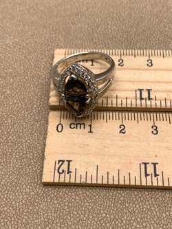 *КОЛЬЦО р.18 Раухтопаз Дымчатый Кварц арт. R00215-007, (вес 5,82 г) - фото 334523 *КОЛЬЦО р.18 Раухтопаз Дымчатый Кварц арт. R00215-007, (вес 5,82 г) - фото 334523