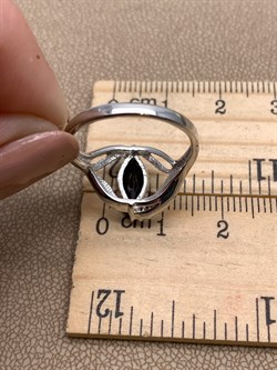 *Кольцо р.17,5 Раухтопаз Дымчатый Кварц арт. R00612-475 вес 3,2 г - фото 334534