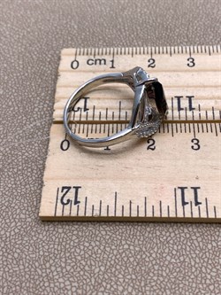 *Кольцо р.17,5 Раухтопаз Дымчатый Кварц арт. R00612-475 вес 3,2 г - фото 334536