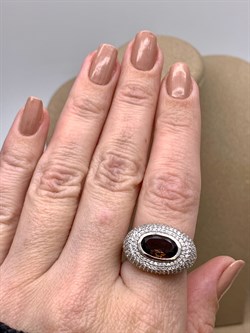 *КОЛЬЦО р.17,5 Раухтопаз Дымчатый Кварц арт. R00593-811, (вес 6,7 г) - фото 334555 *КОЛЬЦО р.17,5 Раухтопаз Дымчатый Кварц арт. R00593-811, (вес 6,7 г) - фото 334555