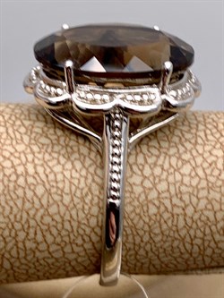 *Кольцо р.17,5 Раухтопаз Дымчатый Кварц арт. R00135-965, (вес 5,7 г) - фото 334563 *Кольцо р.17,5 Раухтопаз Дымчатый Кварц арт. R00135-965, (вес 5,7 г) - фото 334563