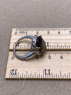 *Кольцо р.17,5 Раухтопаз Дымчатый Кварц арт. R00135-965, (вес 5,7 г) - фото 334569 *Кольцо р.17,5 Раухтопаз Дымчатый Кварц арт. R00135-965, (вес 5,7 г) - фото 334569