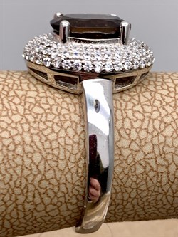 *КОЛЬЦО р.17,5 Раухтопаз Дымчатый Кварц арт. R00590-951, (вес около 3,96 г) - фото 334574 *КОЛЬЦО р.17,5 Раухтопаз Дымчатый Кварц арт. R00590-951, (вес около 3,96 г) - фото 334574