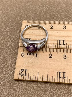 *КОЛЬЦО р.17,5 Аметист арт. R00357-094, (вес 2,87 г) - фото 334627