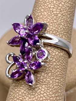 *КОЛЬЦО р.17 Аметист арт. R00347-929, (вес около 5,5 г) - фото 334632