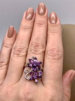 *КОЛЬЦО р.17 Аметист арт. R00347-929, (вес около 5,5 г) - фото 334635