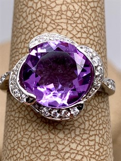 *КОЛЬЦО р.17 Аметист арт. R00371-471, (вес около 3,55 г) - фото 334653 *КОЛЬЦО р.17 Аметист арт. R00371-471, (вес около 3,55 г) - фото 334653