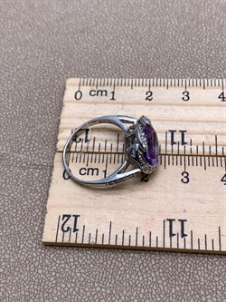 *КОЛЬЦО р.17 Аметист арт. R00371-471, (вес около 3,55 г) - фото 334657 *КОЛЬЦО р.17 Аметист арт. R00371-471, (вес около 3,55 г) - фото 334657