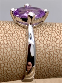 *КОЛЬЦО р.17,5 Аметист арт. R00304-521, (вес 3 г) - фото 334671 *КОЛЬЦО р.17,5 Аметист арт. R00304-521, (вес 3 г) - фото 334671