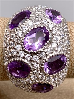 *КОЛЬЦО р.18 Аметист арт. R00367-649, (вес около 10,39 г) - фото 334730 *КОЛЬЦО р.18 Аметист арт. R00367-649, (вес около 10,39 г) - фото 334730