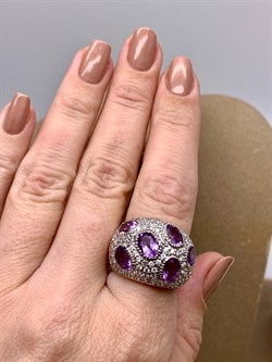 *КОЛЬЦО р.18 Аметист арт. R00367-649, (вес около 10,39 г) - фото 334733 *КОЛЬЦО р.18 Аметист арт. R00367-649, (вес около 10,39 г) - фото 334733