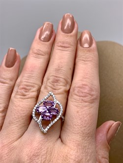 *Кольцо р.17 Аметист арт. R00372-233, (вес 4,32 г) - фото 334743 *Кольцо р.17 Аметист арт. R00372-233, (вес 4,32 г) - фото 334743