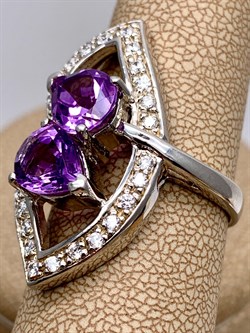 *КОЛЬЦО р.18,5 Аметист арт. R00342-201, (вес 8 г) - фото 334760 *КОЛЬЦО р.18,5 Аметист арт. R00342-201, (вес 8 г) - фото 334760