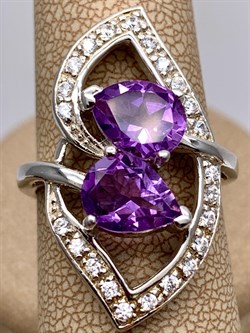 *КОЛЬЦО р.18,5 Аметист арт. R00342-201, (вес 8 г) - фото 334762 *КОЛЬЦО р.18,5 Аметист арт. R00342-201, (вес 8 г) - фото 334762