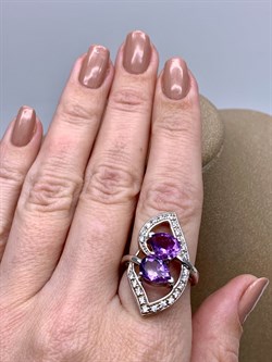*КОЛЬЦО р.18,5 Аметист арт. R00342-201, (вес 8 г) - фото 334763 *КОЛЬЦО р.18,5 Аметист арт. R00342-201, (вес 8 г) - фото 334763