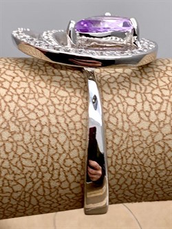 *КОЛЬЦО р.17,5 Аметист арт. R00310-832, (вес 4,4 г) - фото 334791