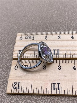 *КОЛЬЦО р.17,5 Аметист арт. R00310-832, (вес 4,4 г) - фото 334796