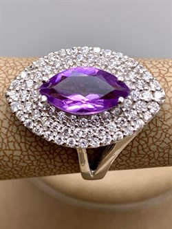 *КОЛЬЦО р.17 Аметист арт. R00394-361, (вес 4,86 г) - фото 334800 *КОЛЬЦО р.17 Аметист арт. R00394-361, (вес 4,86 г) - фото 334800