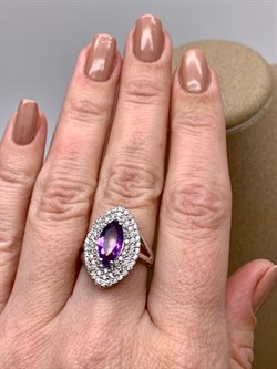 *КОЛЬЦО р.17 Аметист арт. R00394-361, (вес 4,86 г) - фото 334803 *КОЛЬЦО р.17 Аметист арт. R00394-361, (вес 4,86 г) - фото 334803