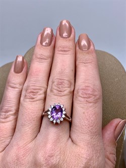 *Кольцо р.17,5 Аметист арт. R00369-298 Вес 3,72 г - фото 334823 *Кольцо р.17,5 Аметист арт. R00369-298 Вес 3,72 г - фото 334823