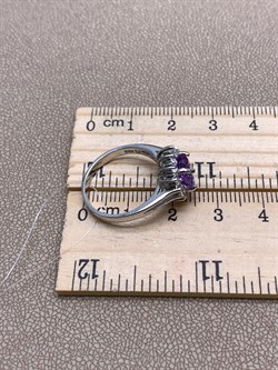 *Кольцо р.17 Аметист арт. R00369-328 Вес 3,69 г - фото 334836