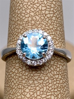 *КОЛЬЦО р.17 Голубой Топаз арт. R00399-839, (вес 2,34 г) - фото 334841 *КОЛЬЦО р.17 Голубой Топаз арт. R00399-839, (вес 2,34 г) - фото 334841