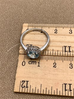 *КОЛЬЦО р.17 Голубой Топаз арт. R00399-839, (вес 2,34 г) - фото 334844 *КОЛЬЦО р.17 Голубой Топаз арт. R00399-839, (вес 2,34 г) - фото 334844