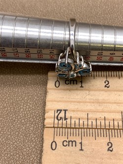 *КОЛЬЦО р.17 Голубой Топаз арт. R00350-511, (вес 3,87 г) - фото 334857 *КОЛЬЦО р.17 Голубой Топаз арт. R00350-511, (вес 3,87 г) - фото 334857