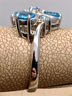 *КОЛЬЦО р.17 Голубой Топаз арт. R00350-511, (вес 3,87 г) - фото 334860 *КОЛЬЦО р.17 Голубой Топаз арт. R00350-511, (вес 3,87 г) - фото 334860