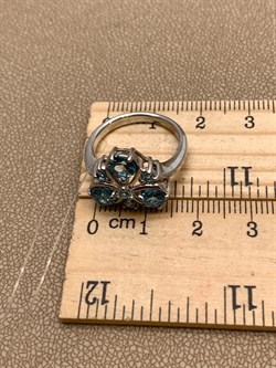 *КОЛЬЦО р.17 Голубой Топаз арт. R00350-511, (вес 3,87 г) - фото 334864 *КОЛЬЦО р.17 Голубой Топаз арт. R00350-511, (вес 3,87 г) - фото 334864