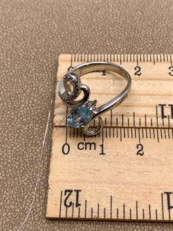 *КОЛЬЦО р.17 Голубой Топаз арт. R00318-097, (вес 3,7 г) - фото 334875 *КОЛЬЦО р.17 Голубой Топаз арт. R00318-097, (вес 3,7 г) - фото 334875