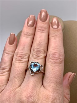 *КОЛЬЦО р.17,5 Голубой Топаз арт. R00346-939, (вес 3,4 г) - фото 334883 *КОЛЬЦО р.17,5 Голубой Топаз арт. R00346-939, (вес 3,4 г) - фото 334883