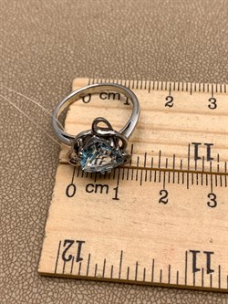 *КОЛЬЦО р.17,5 Голубой Топаз арт. R00346-939, (вес 3,4 г) - фото 334885 *КОЛЬЦО р.17,5 Голубой Топаз арт. R00346-939, (вес 3,4 г) - фото 334885