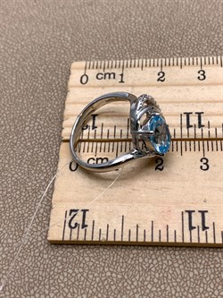 *КОЛЬЦО р.17 Голубой Топаз арт. R00311-358, (вес 3,68 г) - фото 334897 *КОЛЬЦО р.17 Голубой Топаз арт. R00311-358, (вес 3,68 г) - фото 334897