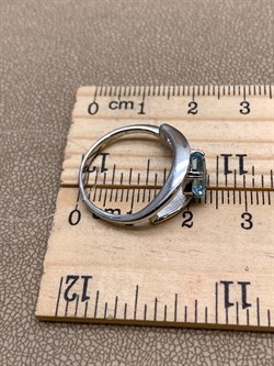 *КОЛЬЦО р.17,5 Голубой Топаз арт. R00357-407, (вес 2,93 г) - фото 334907 *КОЛЬЦО р.17,5 Голубой Топаз арт. R00357-407, (вес 2,93 г) - фото 334907