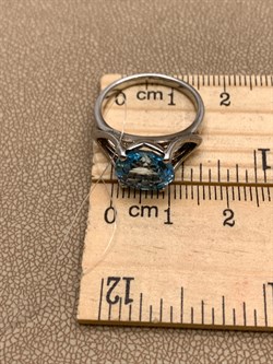 *КОЛЬЦО р.17,5 Голубой Топаз арт. R00345-397, (вес около 3,91 г) - фото 334916 *КОЛЬЦО р.17,5 Голубой Топаз арт. R00345-397, (вес около 3,91 г) - фото 334916