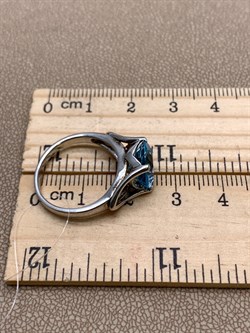 *КОЛЬЦО р.17,5 Голубой Топаз арт. R00345-397, (вес около 3,91 г) - фото 334917 *КОЛЬЦО р.17,5 Голубой Топаз арт. R00345-397, (вес около 3,91 г) - фото 334917