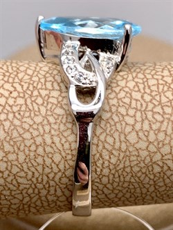 *КОЛЬЦО р.18 Голубой Топаз арт. R00317-434, (вес 2,92 г) - фото 334922 *КОЛЬЦО р.18 Голубой Топаз арт. R00317-434, (вес 2,92 г) - фото 334922