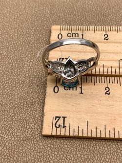 *КОЛЬЦО р.18 Голубой Топаз арт. R00317-434, (вес 2,92 г) - фото 334925 *КОЛЬЦО р.18 Голубой Топаз арт. R00317-434, (вес 2,92 г) - фото 334925