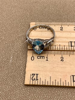 *КОЛЬЦО р.18 Голубой Топаз арт. R00317-434, (вес 2,92 г) - фото 334926 *КОЛЬЦО р.18 Голубой Топаз арт. R00317-434, (вес 2,92 г) - фото 334926