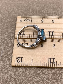 *КОЛЬЦО р.18 Голубой Топаз арт. R00317-434, (вес 2,92 г) - фото 334927 *КОЛЬЦО р.18 Голубой Топаз арт. R00317-434, (вес 2,92 г) - фото 334927