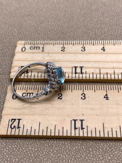 *Кольцо р.17,5 Голубой Топаз арт. R00325-974, (вес 3,21 г) - фото 334937 *Кольцо р.17,5 Голубой Топаз арт. R00325-974, (вес 3,21 г) - фото 334937