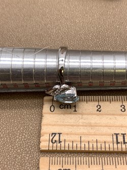 *КОЛЬЦО р.18 Голубой Топаз арт. R00302-142, (вес 3,89 г) - фото 334949 *КОЛЬЦО р.18 Голубой Топаз арт. R00302-142, (вес 3,89 г) - фото 334949