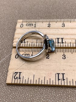 *КОЛЬЦО р.18 Голубой Топаз арт. R00302-142, (вес 3,89 г) - фото 334957 *КОЛЬЦО р.18 Голубой Топаз арт. R00302-142, (вес 3,89 г) - фото 334957