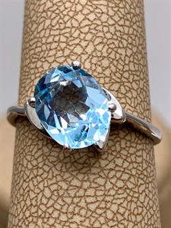 *КОЛЬЦО р.18 Голубой Топаз арт. R00354-260, (вес 2,26 г) - фото 334963 *КОЛЬЦО р.18 Голубой Топаз арт. R00354-260, (вес 2,26 г) - фото 334963