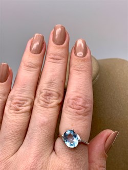 *КОЛЬЦО р.18 Голубой Топаз арт. R00354-260, (вес 2,26 г) - фото 334964 *КОЛЬЦО р.18 Голубой Топаз арт. R00354-260, (вес 2,26 г) - фото 334964