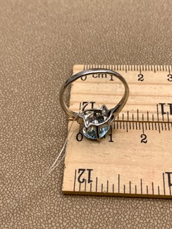 *КОЛЬЦО р.18 Голубой Топаз арт. R00354-260, (вес 2,26 г) - фото 334965 *КОЛЬЦО р.18 Голубой Топаз арт. R00354-260, (вес 2,26 г) - фото 334965